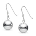 Aros Colgantes Perla Lisa 10 mm