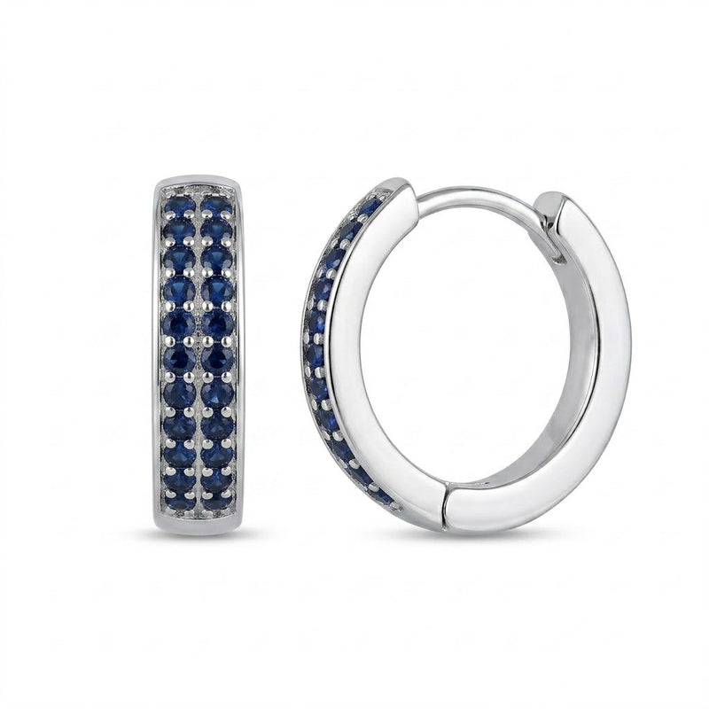 Aros Huggies Circones Azules 15 mm
