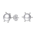Aros Pegados Canasto Perla Lisa 8 mm