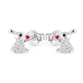 Aros Pegados Conejos Corazón Circones