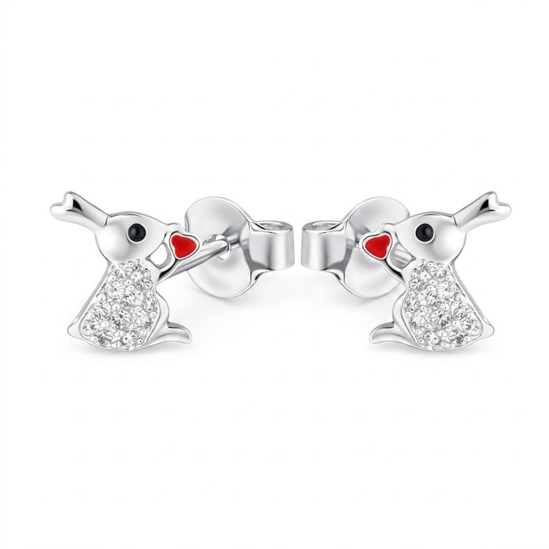 Aros Pegados Conejos Corazón Circones