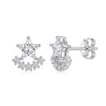 Aros Pegados Estrellas Circones