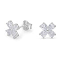 Aros Pegados Flor Circones