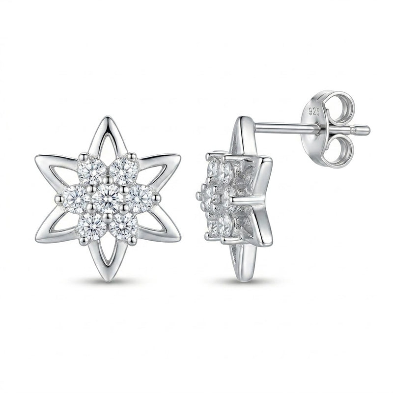 Aros Pegados Flor Circones