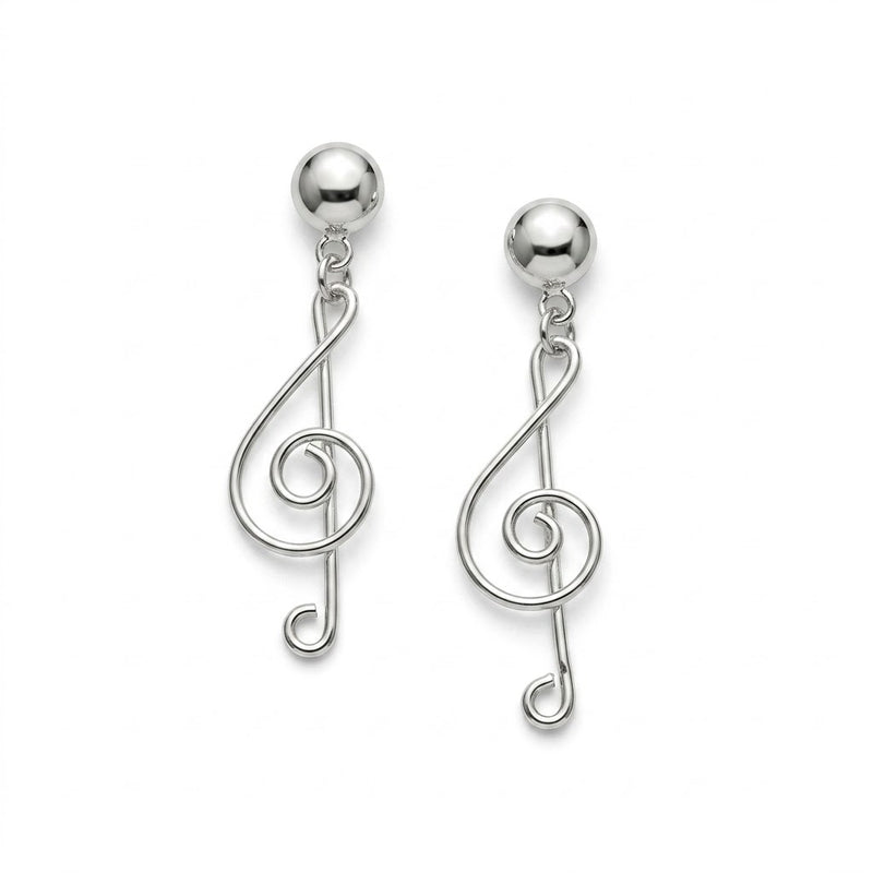 Aros Pegados Colgantes Nota Musical
