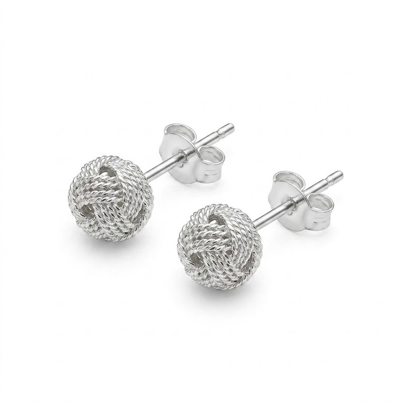 Aros Pegados Nudo Brillante 6 mm