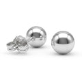Aros Pegados Perla Lisa 6 mm