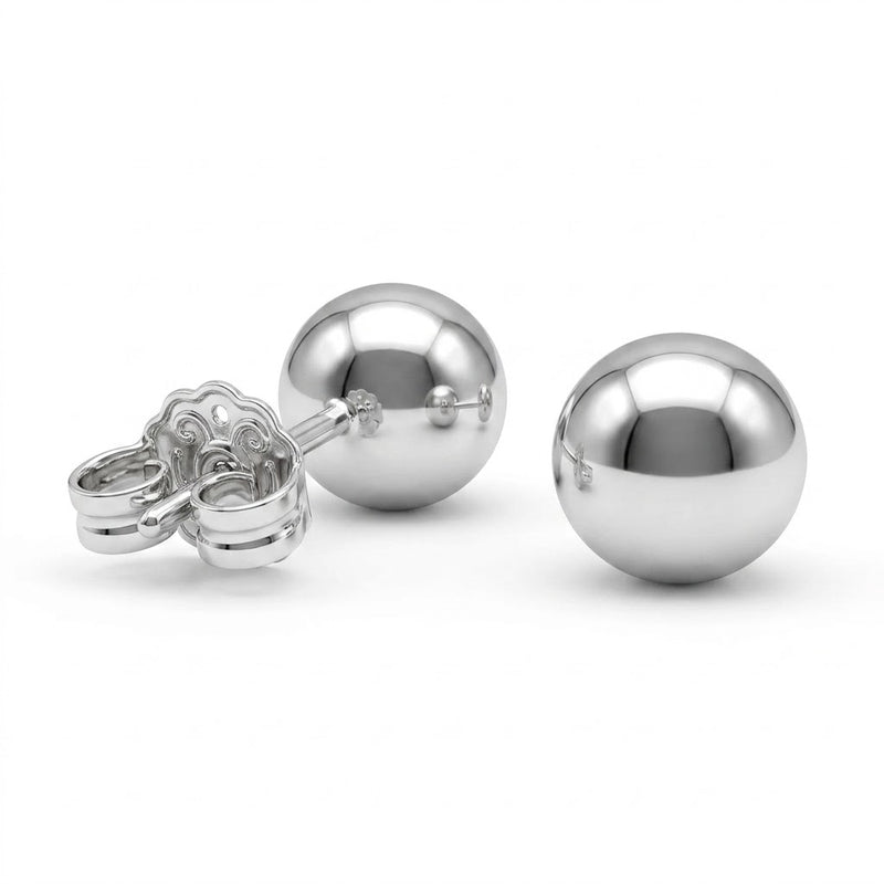 Aros Pegados Perla Lisa 6 mm
