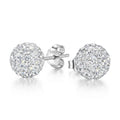 Aros Pegados Strass Brillante 10 mm