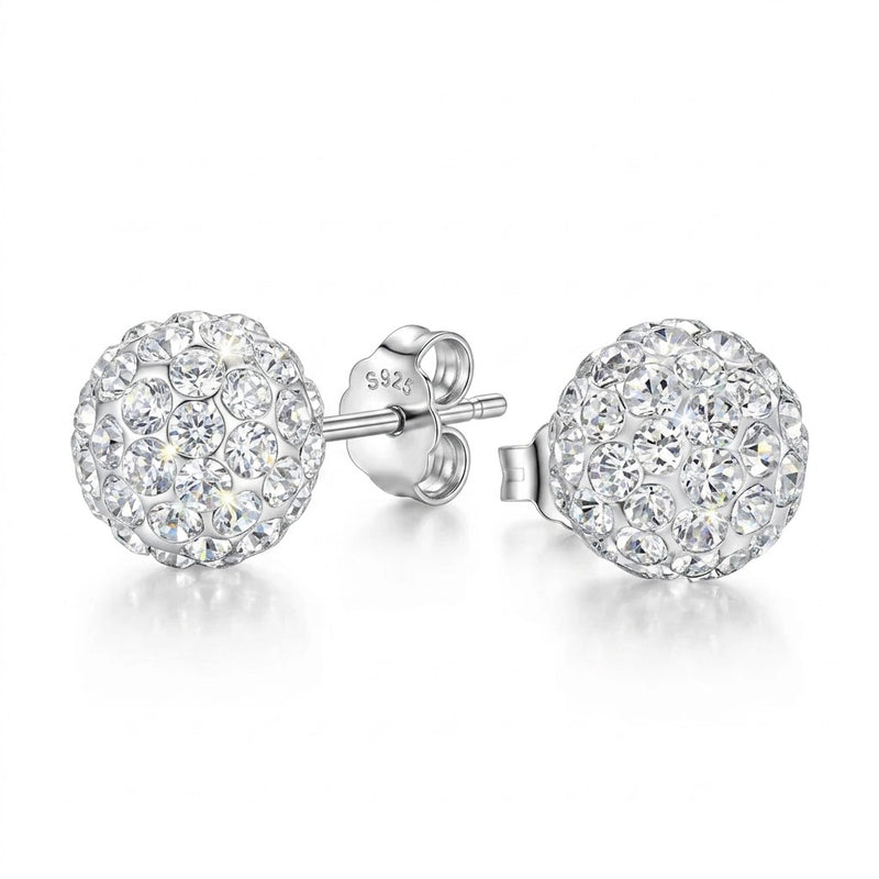 Aros Pegados Strass Brillante 10 mm