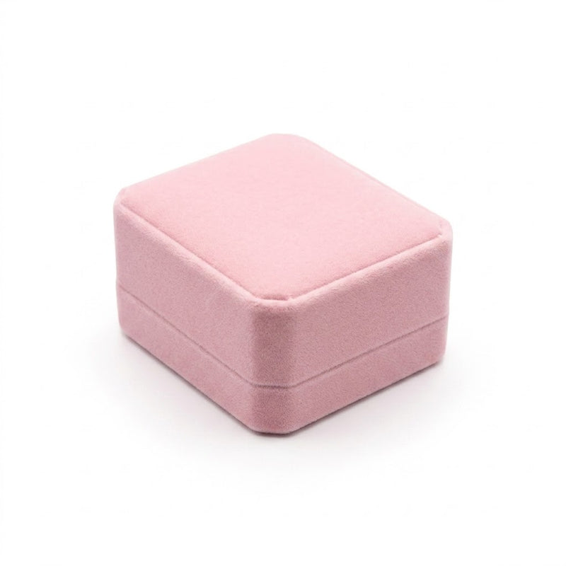 Caja Conjunto Terciopelo Rosa