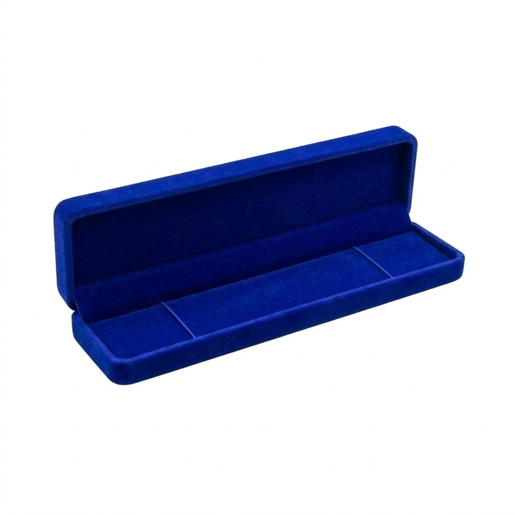 Caja Terciopelo Azul Grande