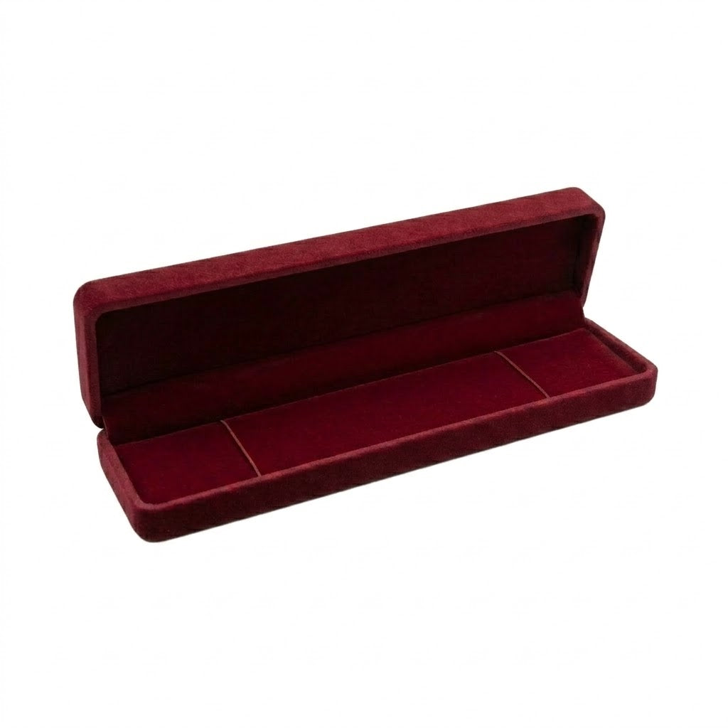 Caja Terciopelo Burdeo Grande