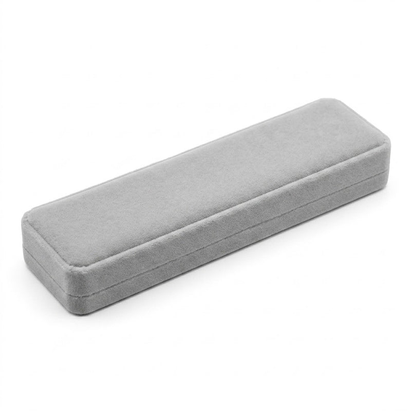 Caja Terciopelo Gris Grande