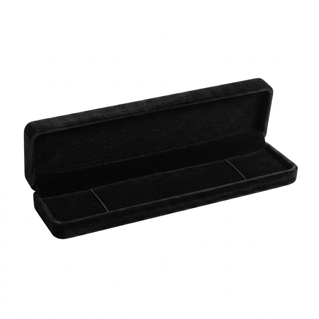 Caja Terciopelo Negra Grande