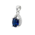 Colgante Circón Azul Ovalado Circones