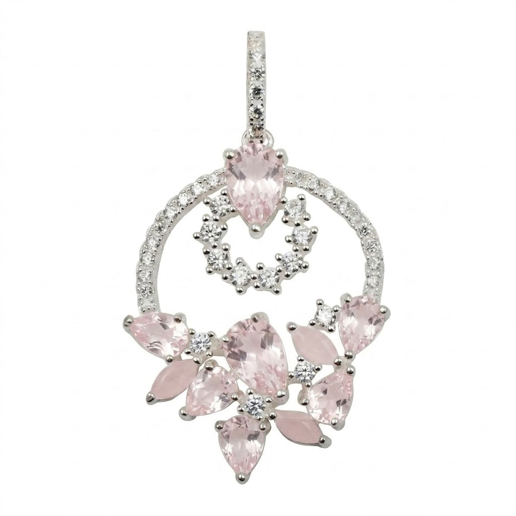 Colgante Floral Circones Rosa