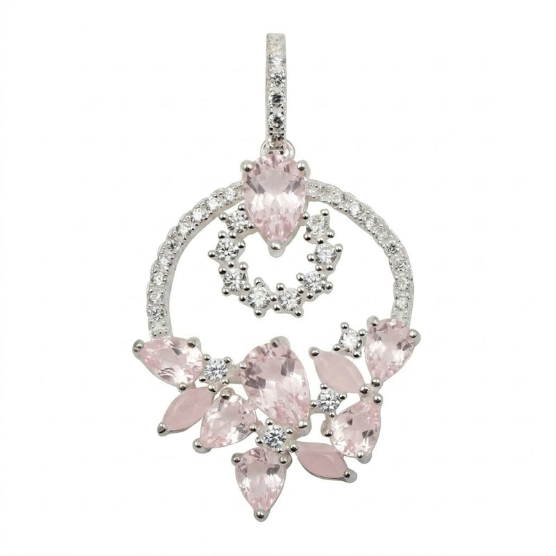 Colgante Floral Circones Rosa
