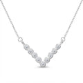 Collar Cadena Tradicional + Forma V Circones 45 cm