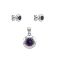 Conjunto Circular Circón Púrpura