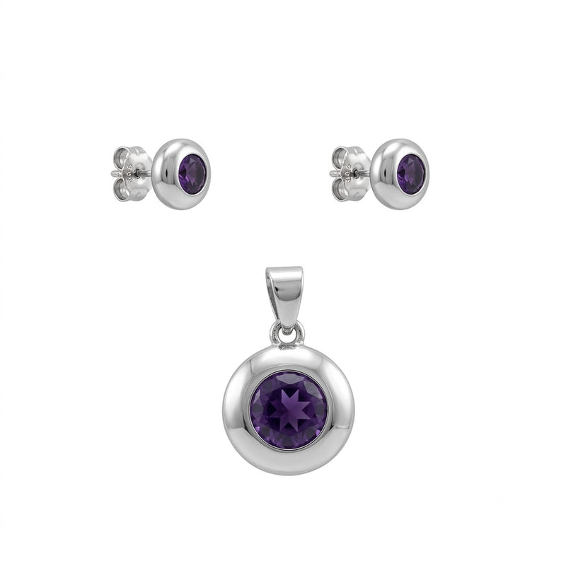 Conjunto Circular Circón Púrpura
