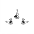 Conjunto Cisnes Circón Negro