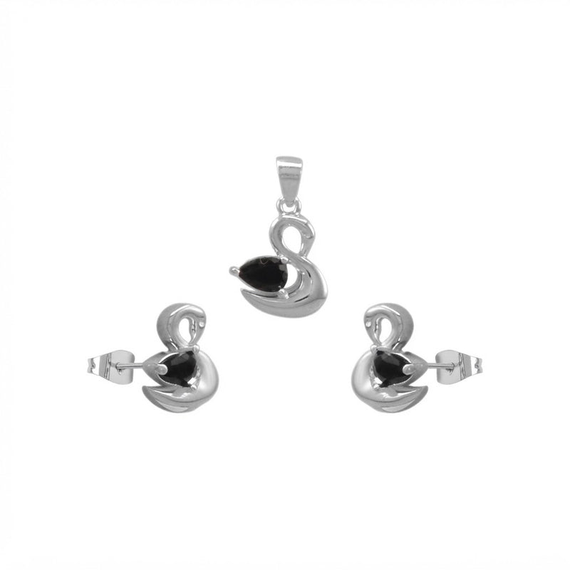 Conjunto Cisnes Circón Negro