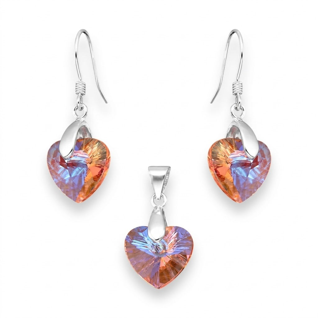 Conjunto Corazón Tornasol Swarovski®