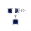 Conjunto Cuadrado Circón Azul