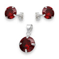 Conjunto Circones Circulares Granate