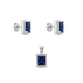 Conjunto Rectangular Circón Azul