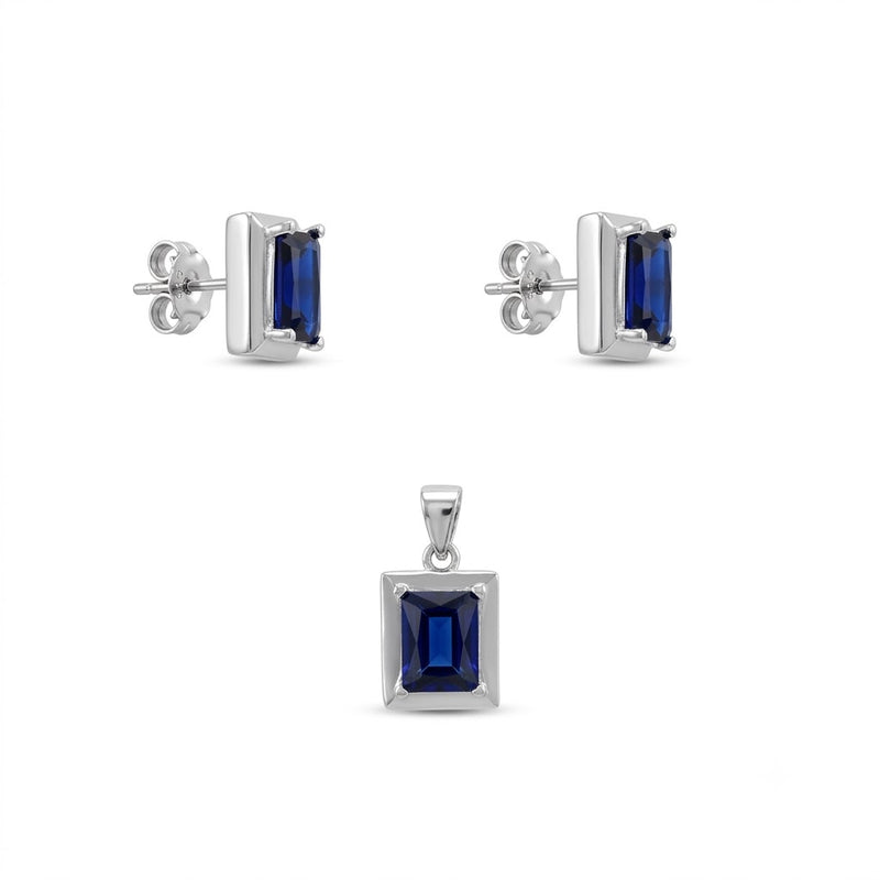 Conjunto Rectangular Circón Azul