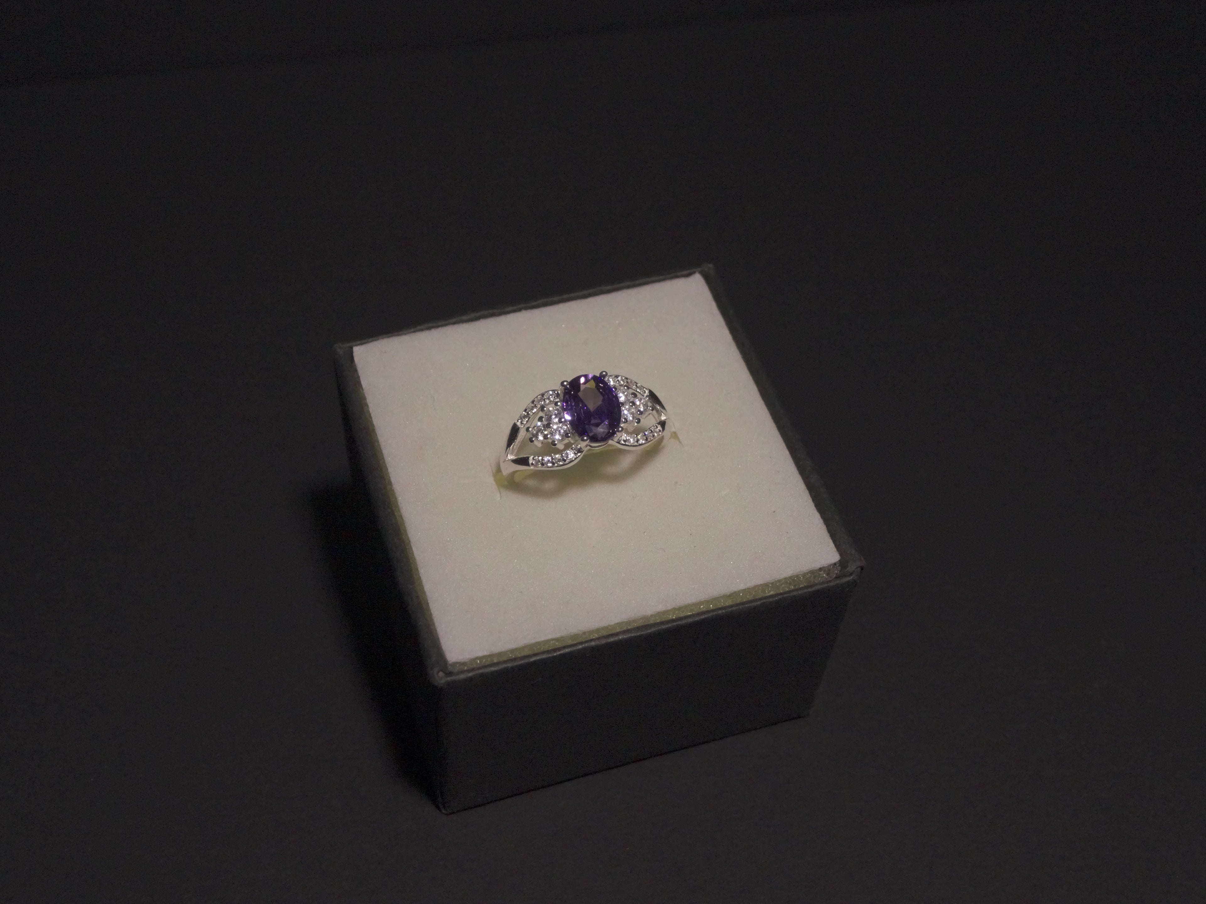Anillo Piedra Púrpura Plata 925 - Limitado