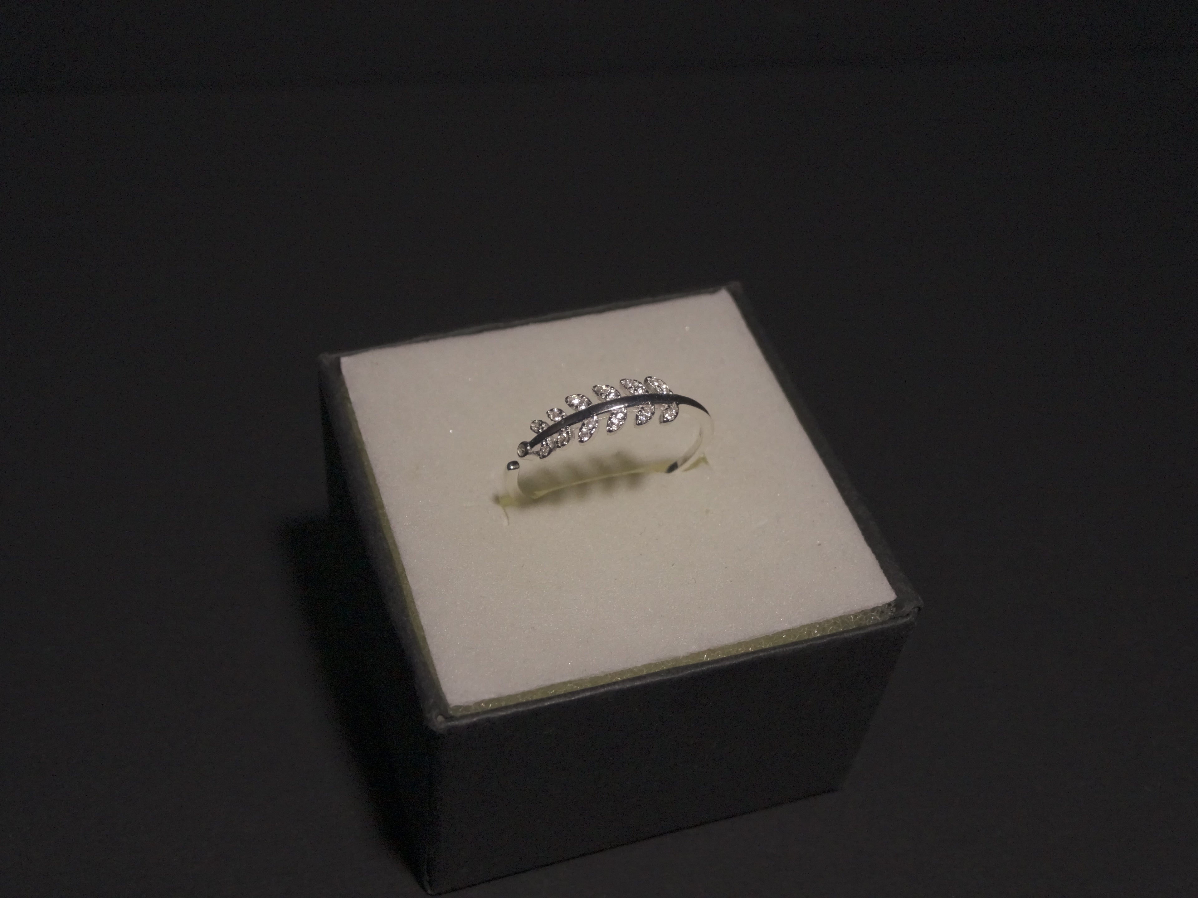 Anillo Hoja Ajustable Plata 925