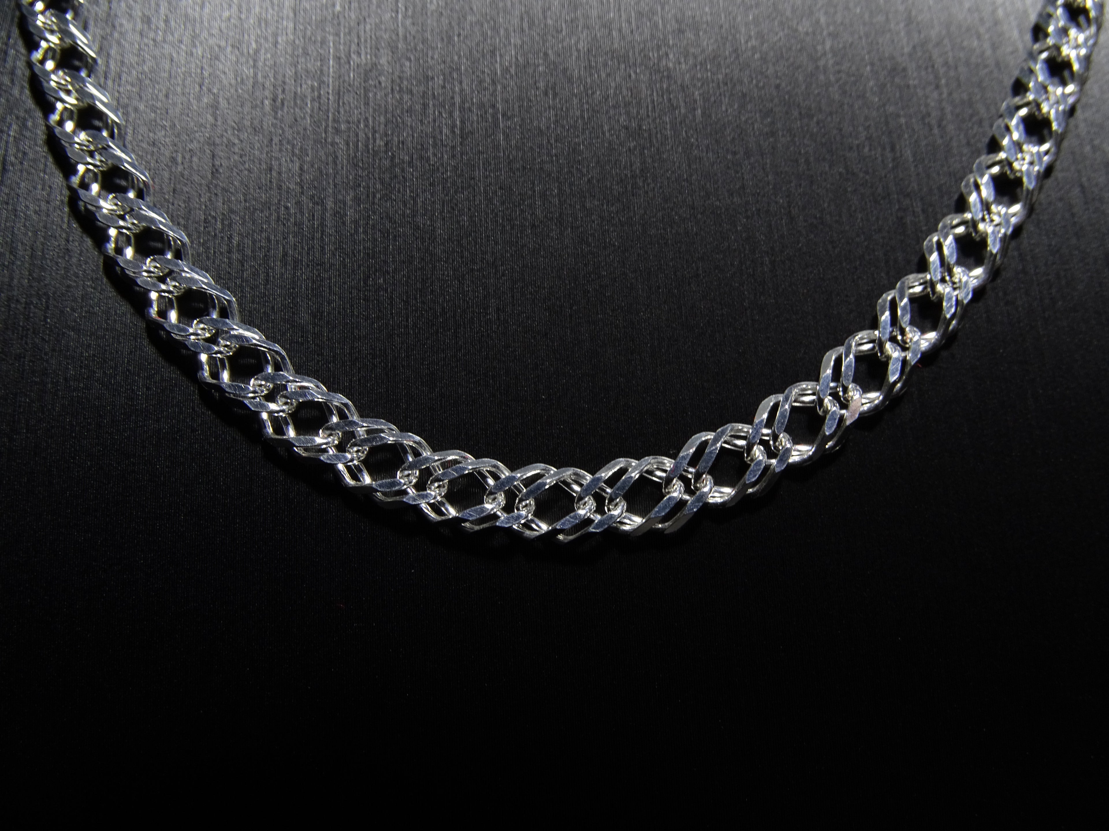 Cadena Doble Grumet Plata 925