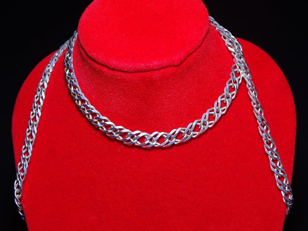 Cadena Doble Grumet Plata 925