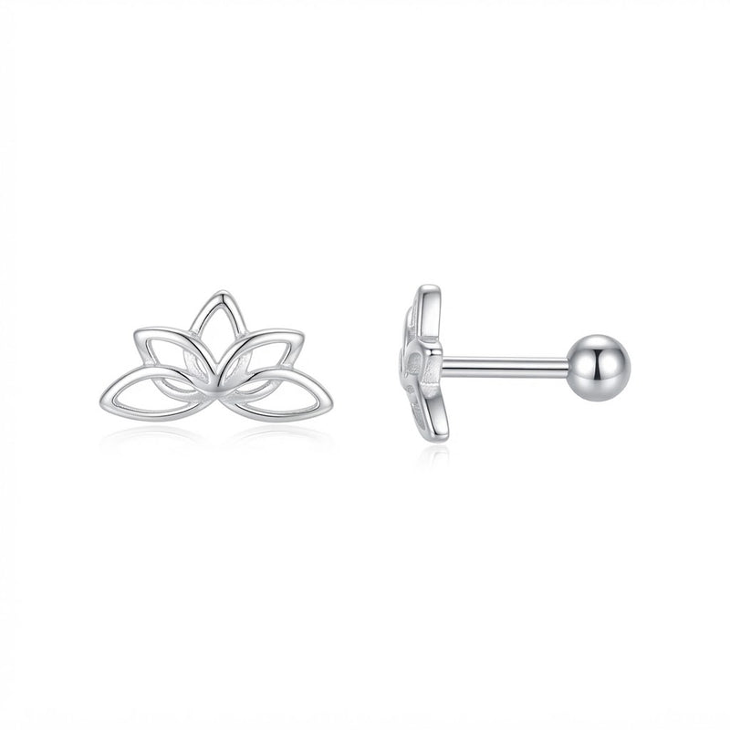 Aros Pegados Flor Loto Tope