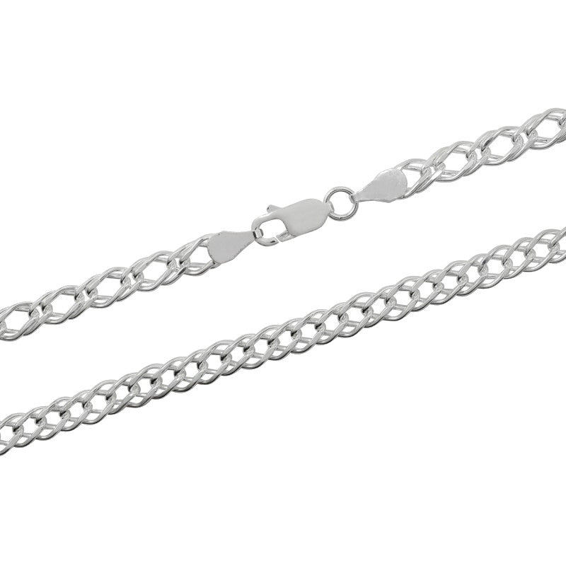 Cadena Doble Grumet Plata 925