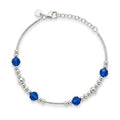 Pulsera Cristales Azules Esferas