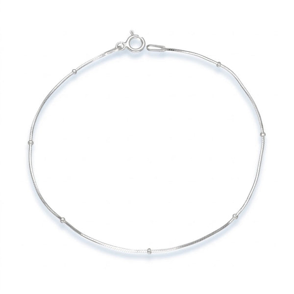 Pulsera Cola Topo Esferas Facetadas 1 X 1.7 mm
