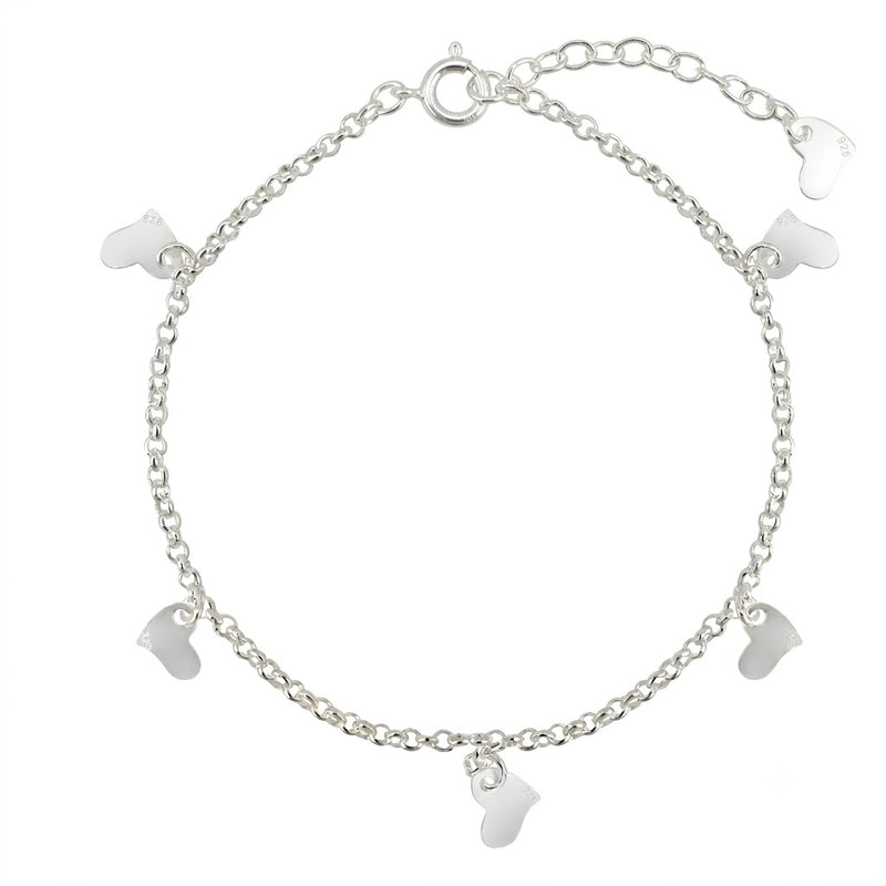 Pulsera Rolo Corazones 2.2 mm
