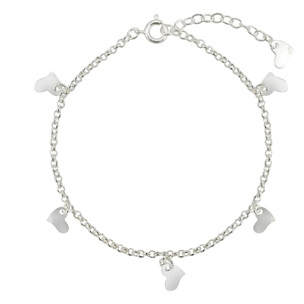 Pulsera Rolo Corazones 2.2 mm