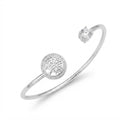 Pulsera Esclava Lisa Árbol Vida Circón 2.5 mm