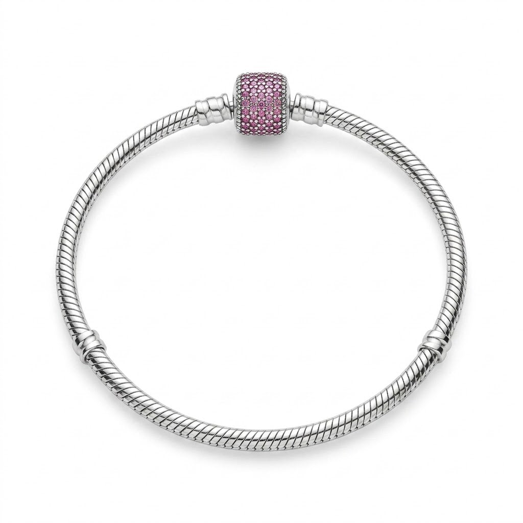 Pulsera Pandora Circones Fucsia 3 mm