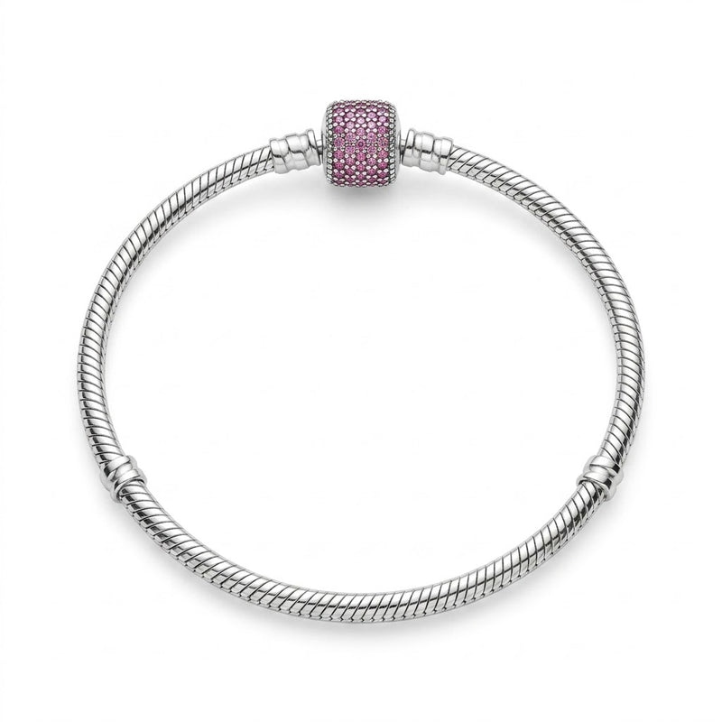 Pulsera Pandora Circones Fucsia 3 mm