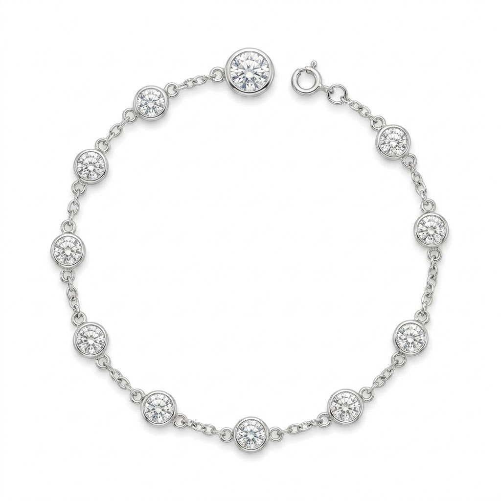 Tobillera Tradicional Circones Blancos