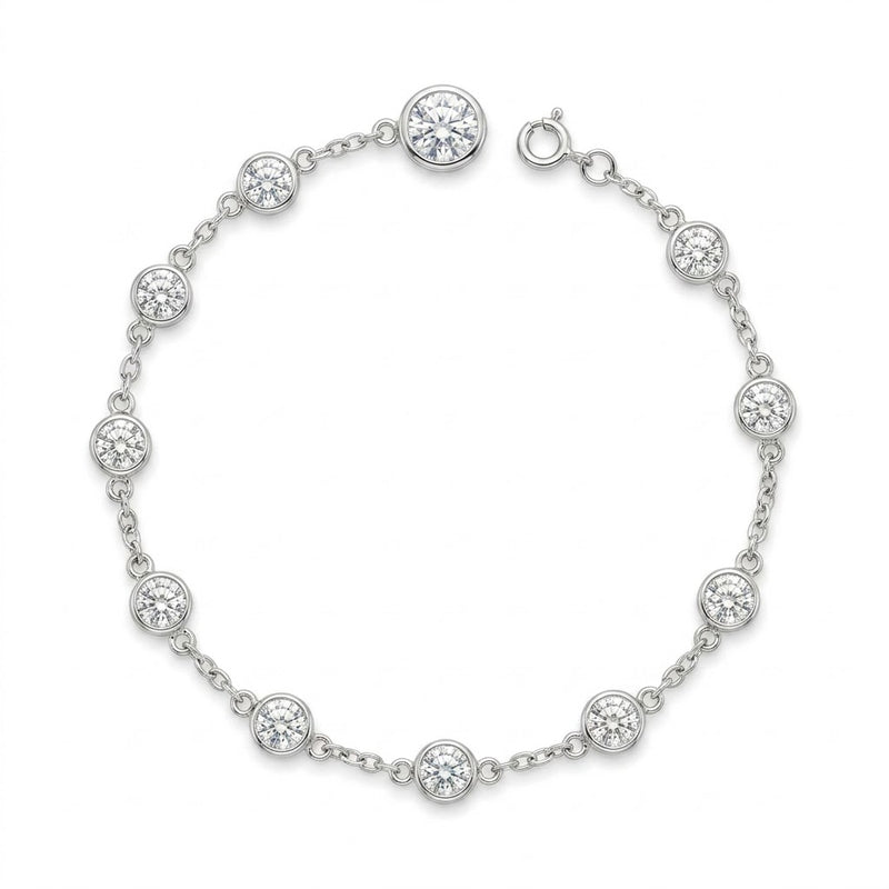 Tobillera Tradicional Circones Blancos