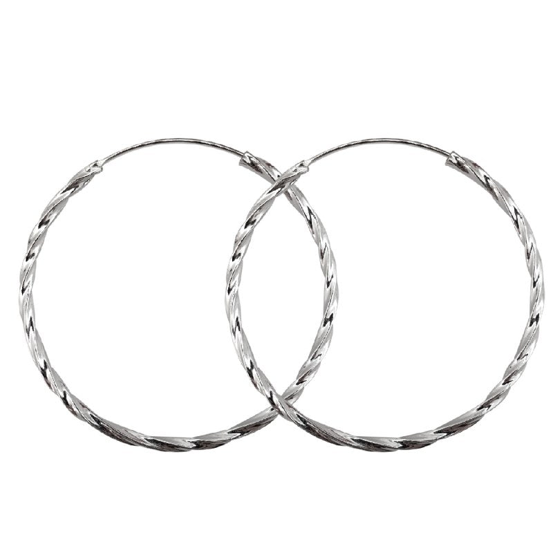 Aros Argolla Torcida Plata 925