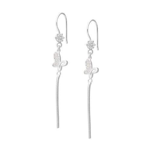 Aros Mariposa Circones Plata 925