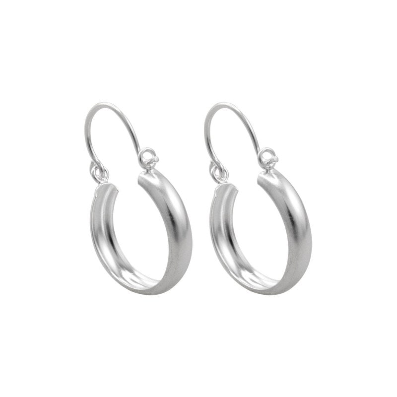 Aros Bote Liso Plata 925